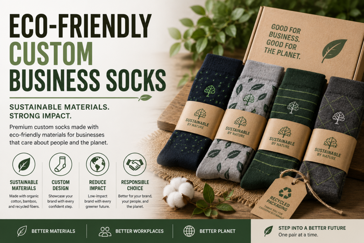 eco-friendly custom business socks sustainable materials