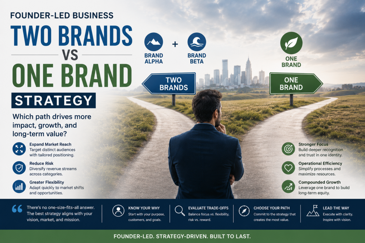 founder led business two brands vs one brand strategy